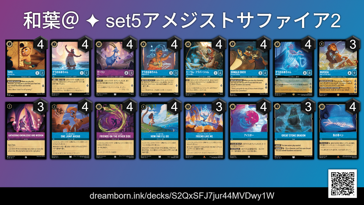 ロルカナ 5弾デッキ紹介｜和葉＠