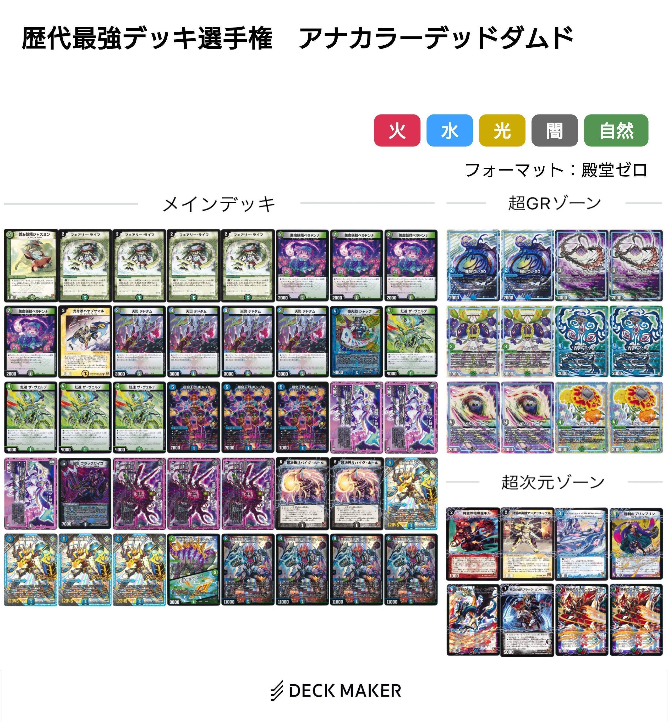 デッドダムド デッキ アナカラーデッドダムド【デュエマ歴代最強デッキ⑳】｜れもん