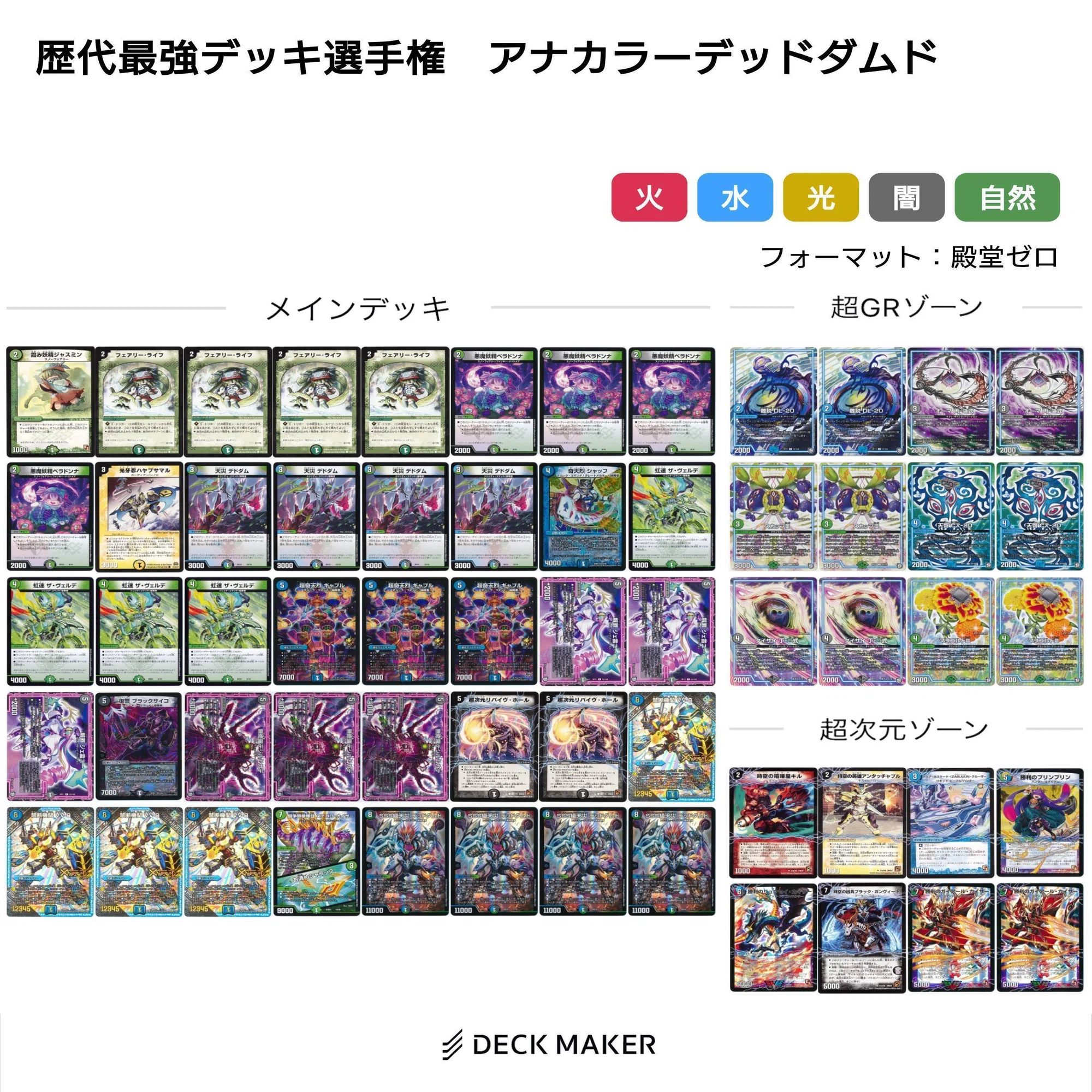 アナカラーデッドダムド【デュエマ歴代最強デッキ⑳】｜れもん