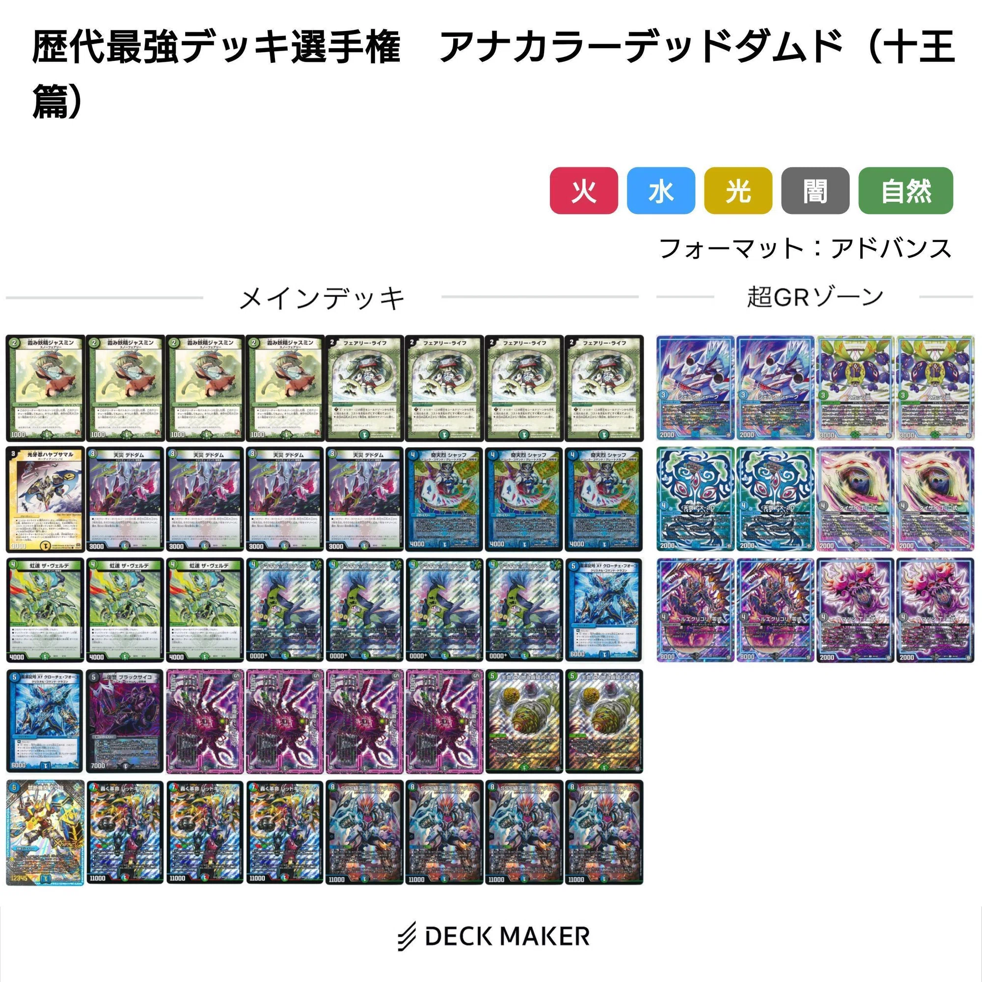 アナカラーデッドダムド【デュエマ歴代最強デッキ⑳】｜れもん