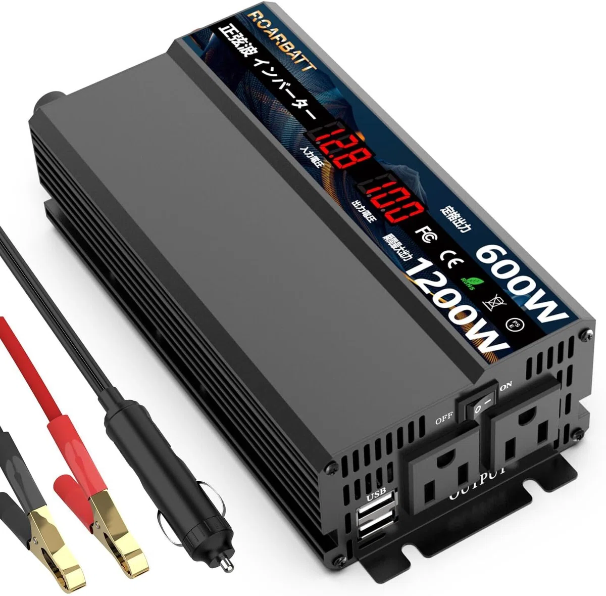 インバーター 2000W / 1000W / 500Wカーインバーター12V 220電源 