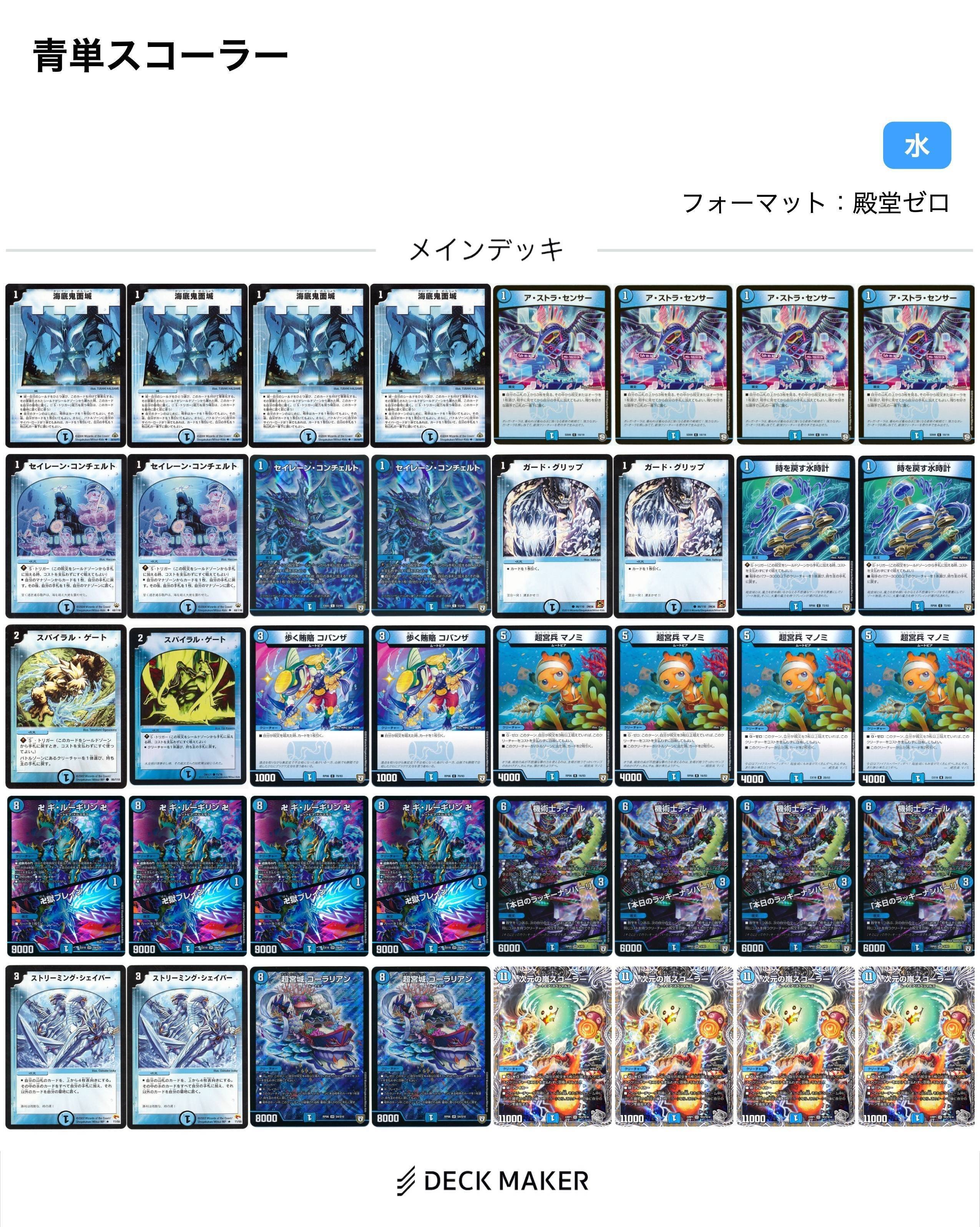 殿堂入りカード調査隊 水文明:コンチェ編｜風馬 成道@週2回投稿