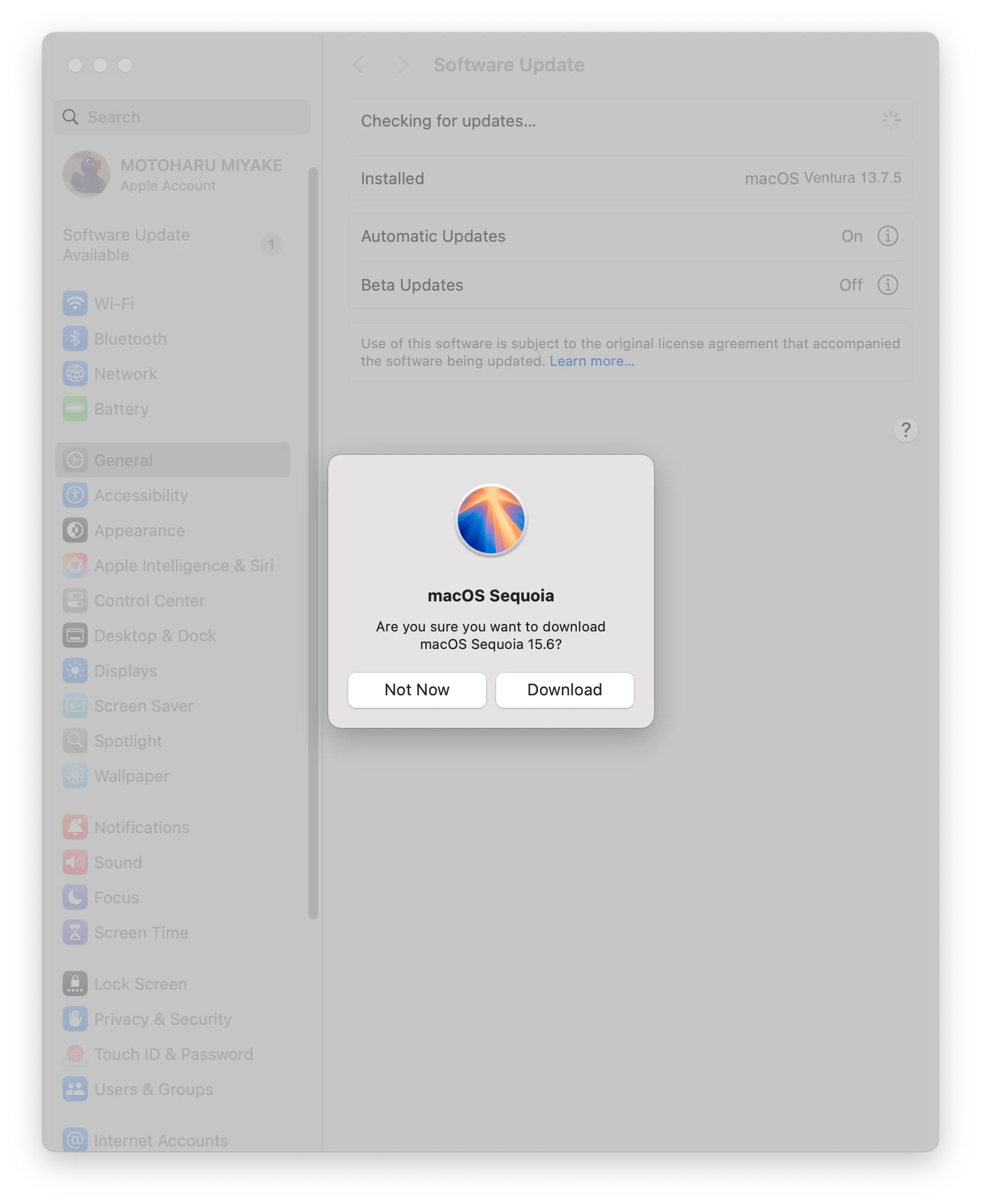MacBook Pro (15インチ, Mid 2015）にmacOS 15 Sequoiaをインストール