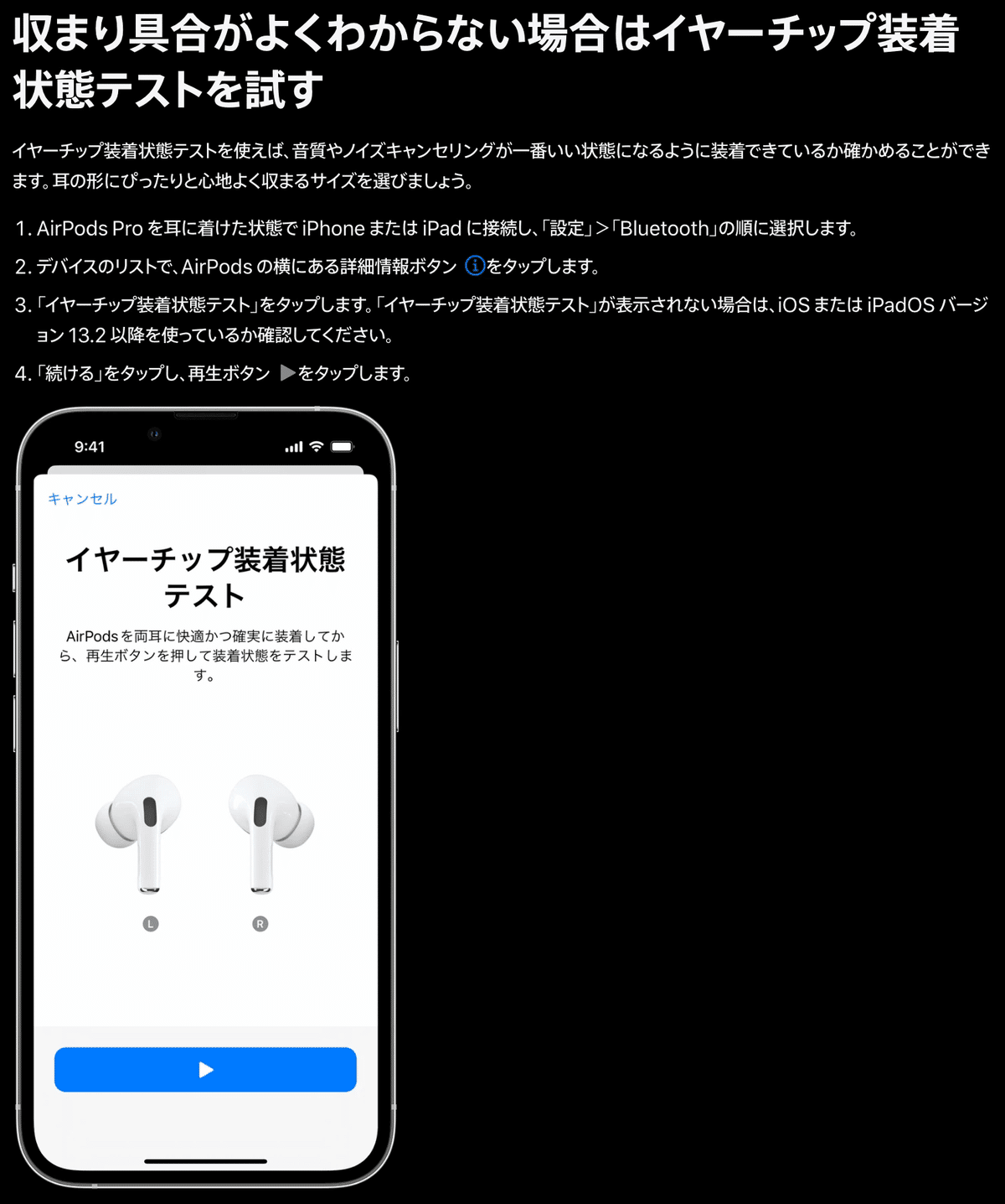 AirPods Pro 第1世代 右耳ノイズキャンセリング故障あり 触るとノイズが
