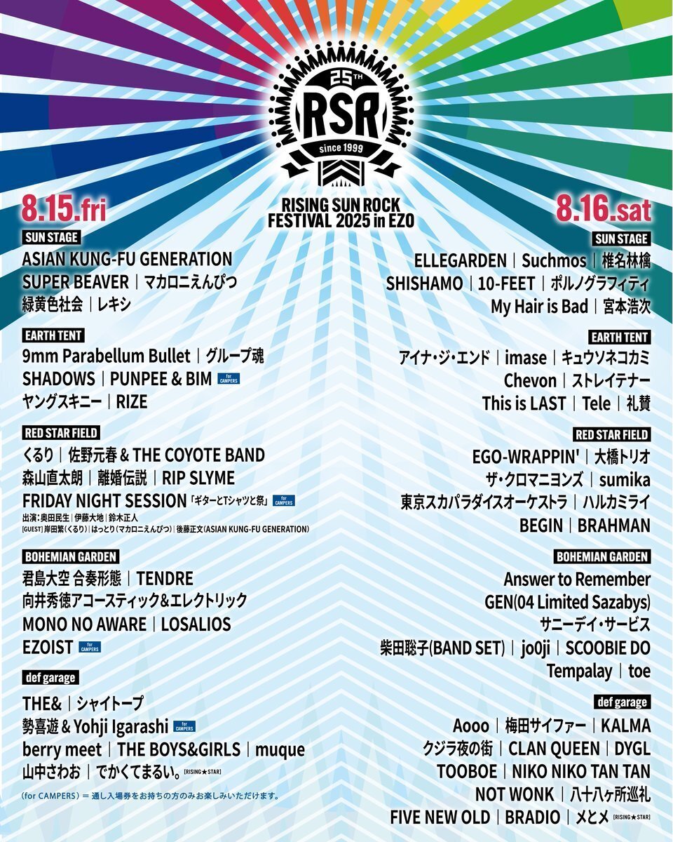 RISING SUN ROCK FESTIVAL 2025 リストバンド 𝗥𝗜𝗦𝗜𝗡𝗚 𝗦𝗨𝗡 𝗥𝗢𝗖𝗞 𝗙𝗘𝗦𝗧𝗜𝗩𝗔𝗟 𝟮𝟬𝟮𝟱 𝗶𝗻