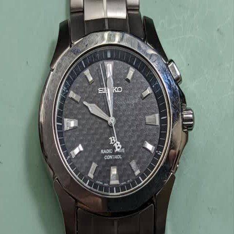 セイコーブライツ　５B２１ー０AA０　メンズ　動作するも現在電池切 Yahoo!オークション - SEIKO ブライツ 5B21-0AA0 電波時計 電波受信稼