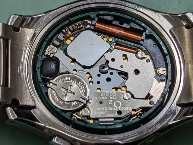 SEIKO】BRIGHTZ 5B21 電波時計 電池交換｜富屋時計店