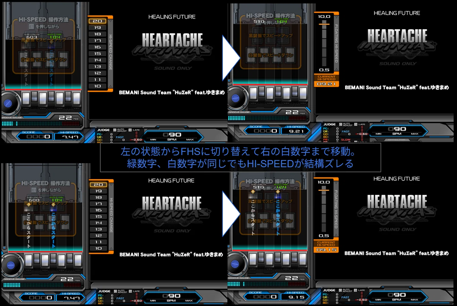IIDXのハイスピードの仕様を再現したギアチェンシミュレータを公開しま