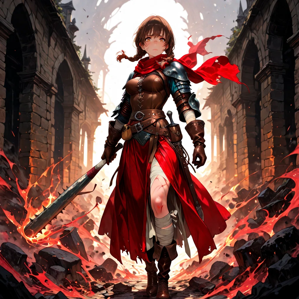 StableDiffusion、ファンタジーキャラジェネレーター⑩戦士女_魔法使い