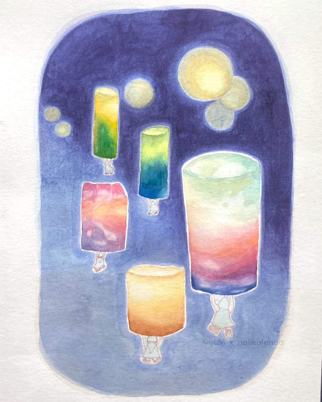 水彩画は never give up の精神を教えてくれる｜yuki x nalikolehua