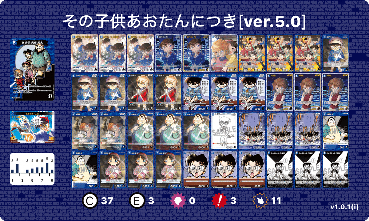 即日発送】 青単 少年探偵団デッキ Case-ThemeDeck 03/04「青の古城探索