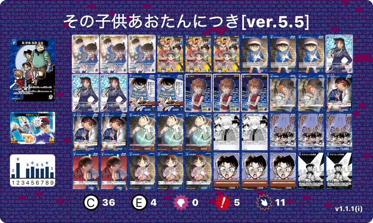 【チャレンジ戦優勝】コナンカード 赤黒デッキ破壊 デッキ【パラレル多数】 準優勝したい人必見]チャレンジ戦で5連続準優勝したデッキレシピを大