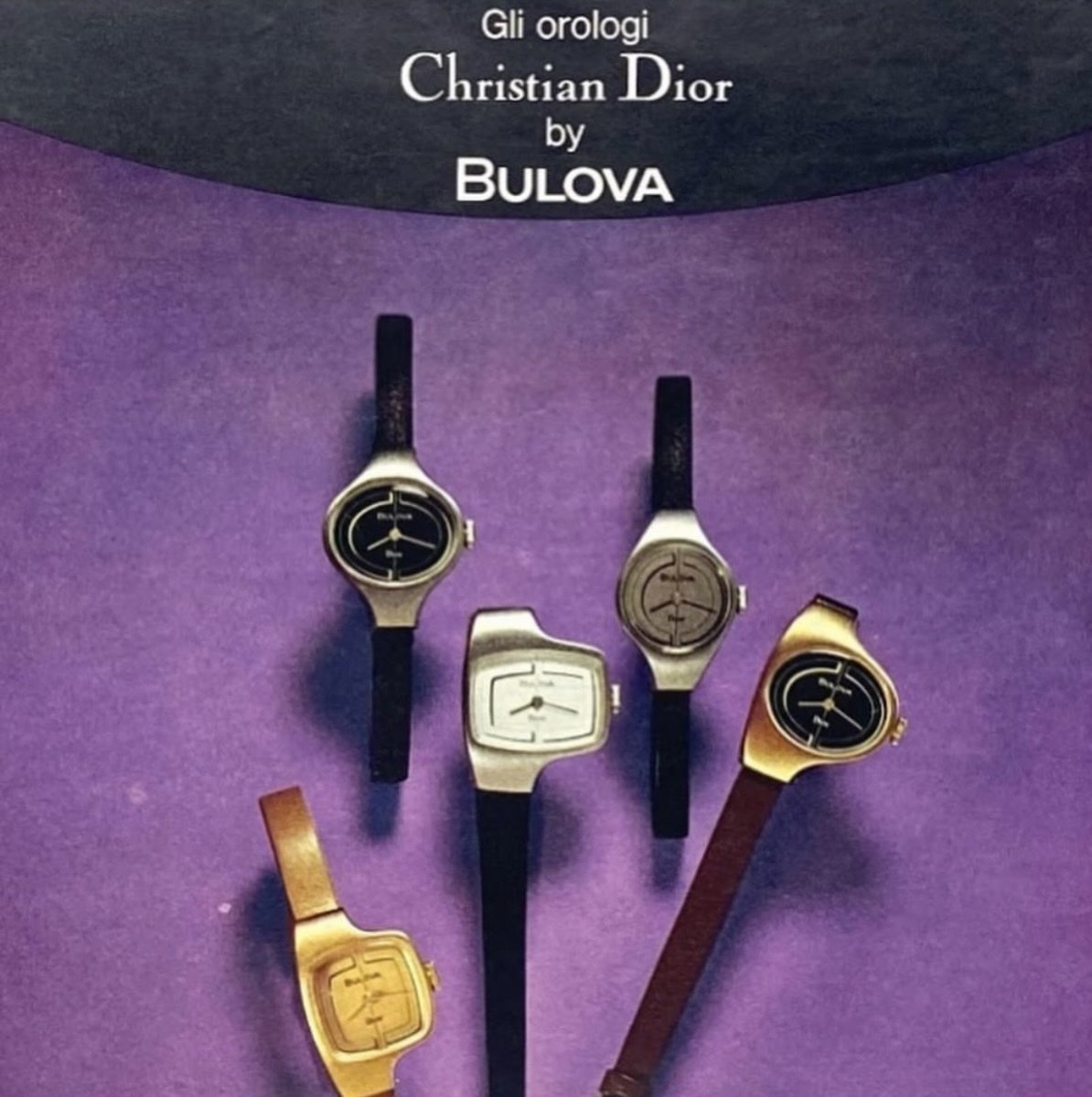 988/70's ブローバ x Dior/ディオール Wネーム アンティーク 988/70's ブローバ x Dior/ディオール Wネームアンティーク ビンテージ