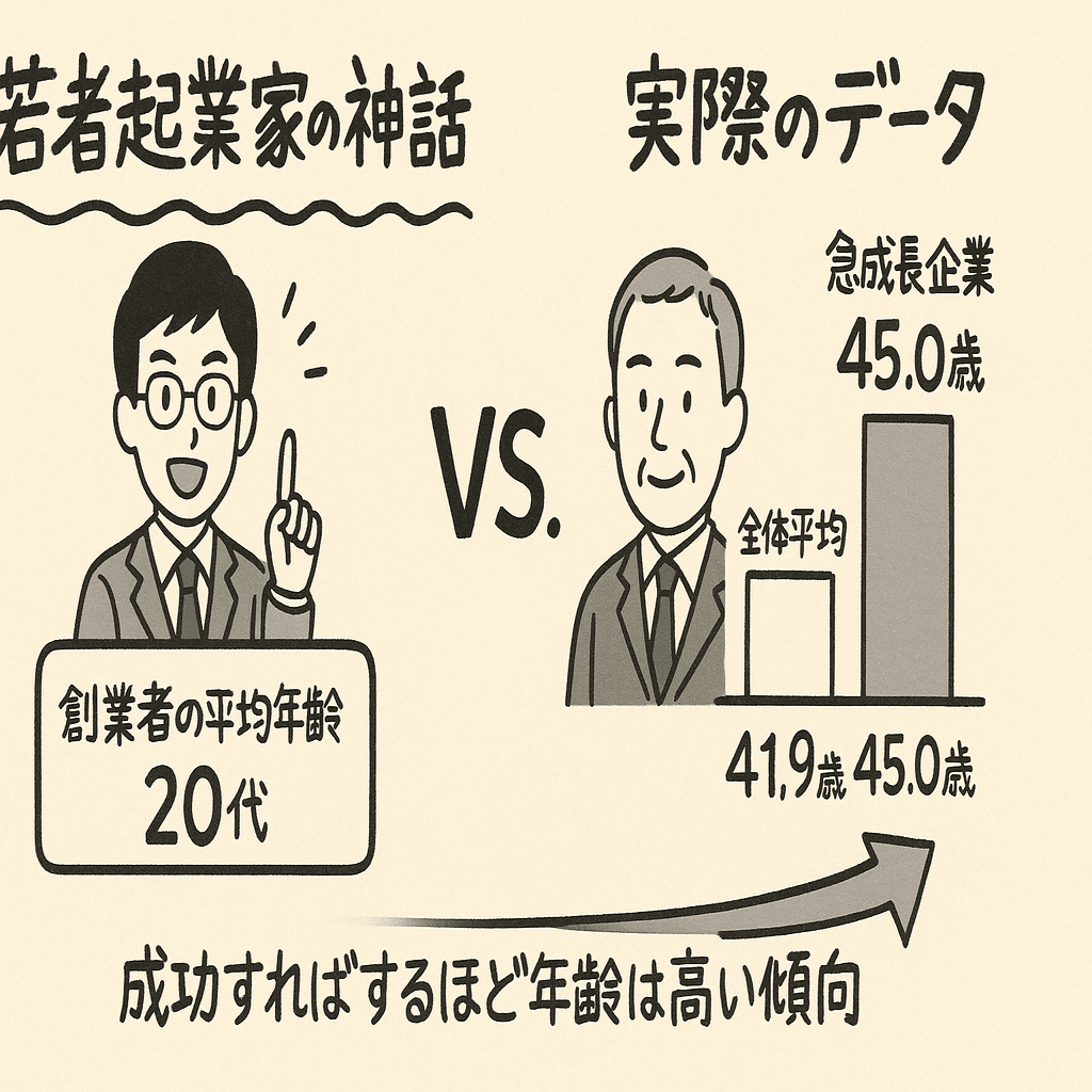 起業家の年齢と成功率の真実｜高成長企業を生むのは45歳だった