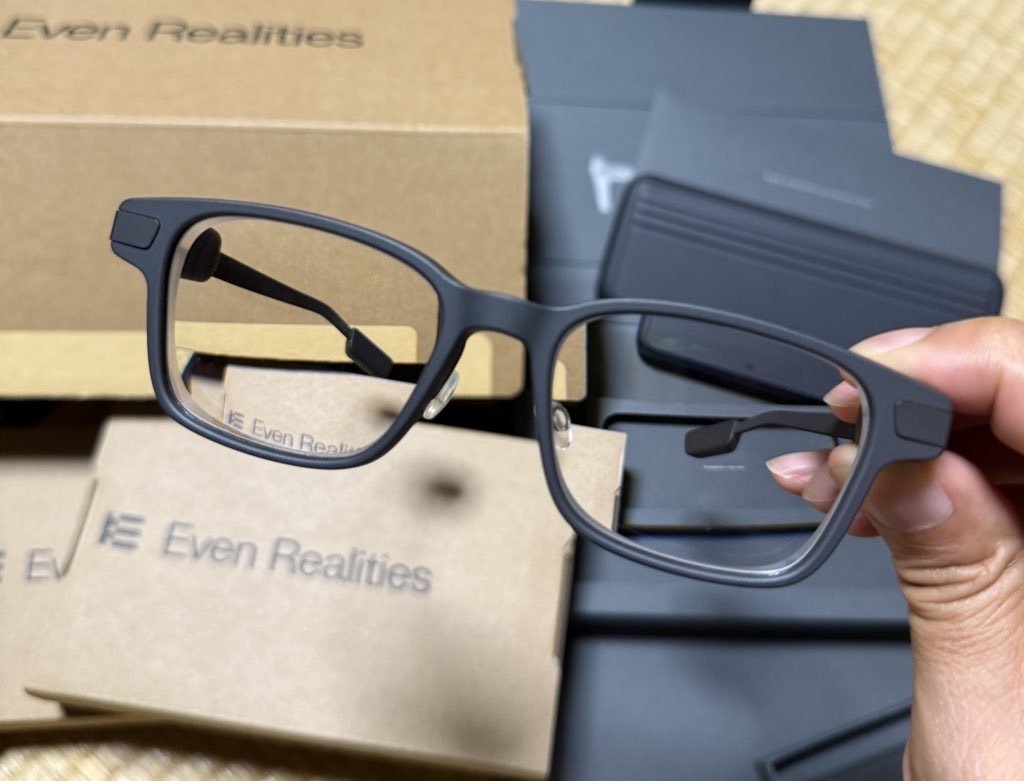 未開封未使用 イーブンリアリティーズ スマートグラス Even G1 レビュー（購入編）｜yukihiko_a