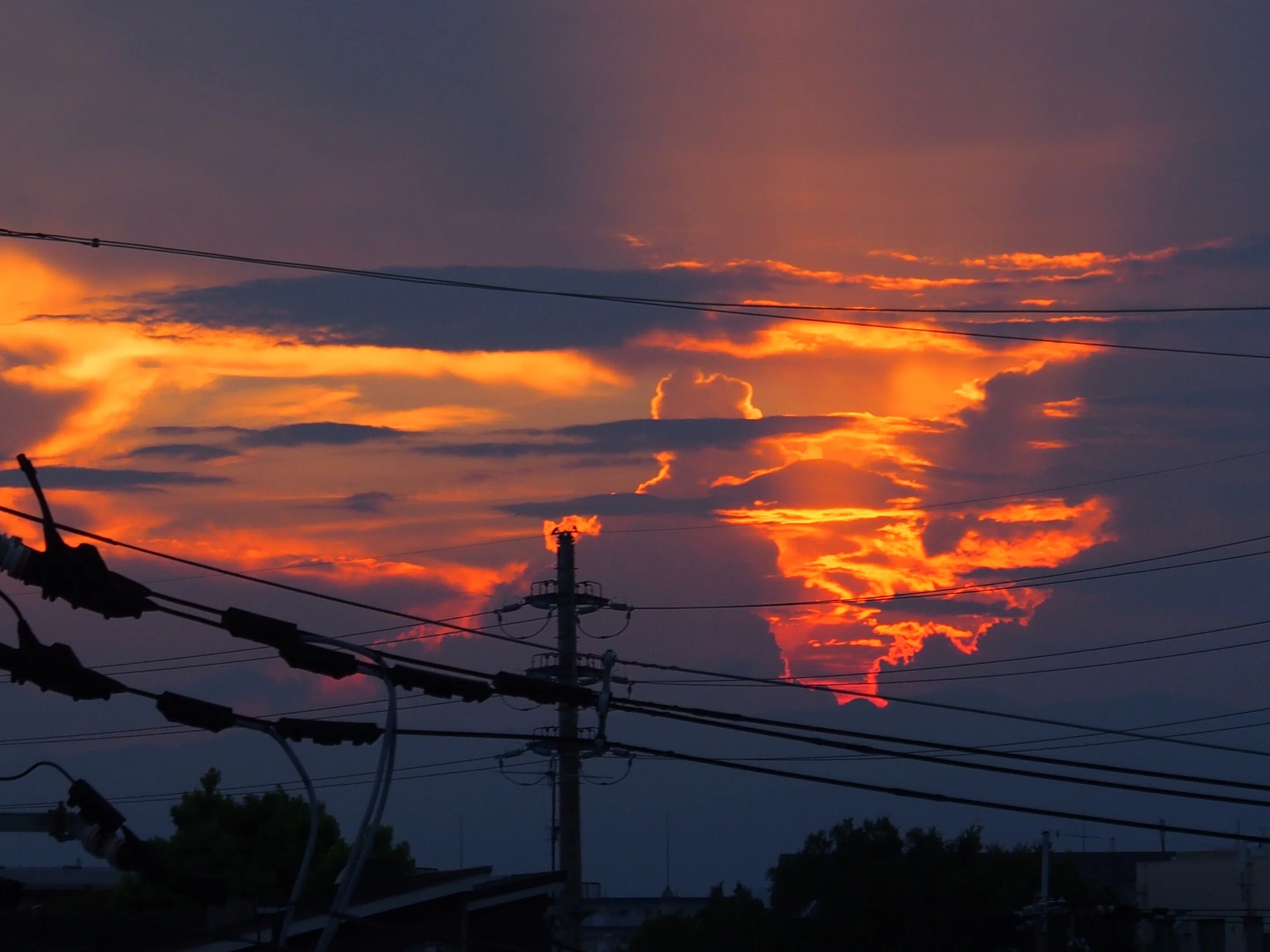 2025年8月16日の夕焼け｜レタス