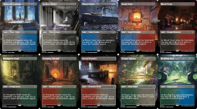 MTGフェッチランド ショックランドセット フルアート・ショックランド】ジョークセット「Unfinity」にフル