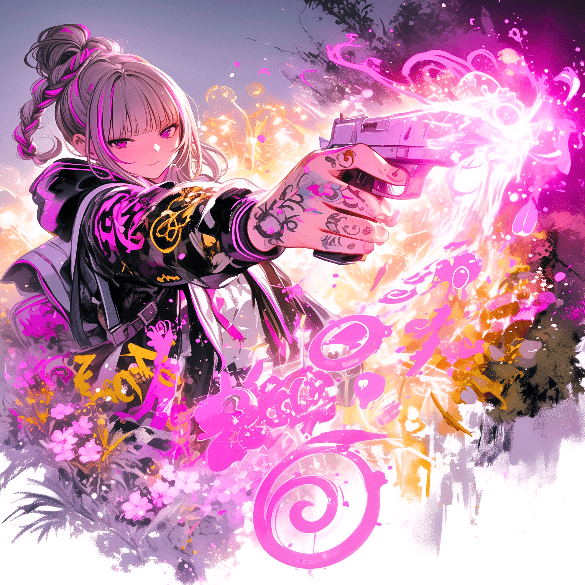 鋭利な閃光が夜を塗り替える【画像生成AI＋4コマ漫画】｜Alpaka