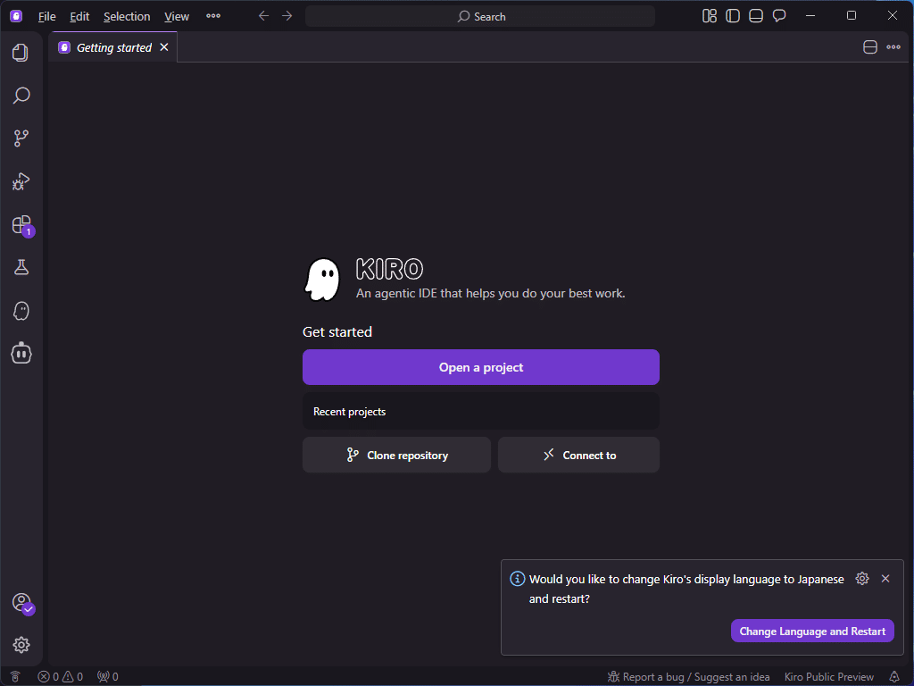 AI IDE Kiroを使ってみた ~セットアップ編~｜おじテック