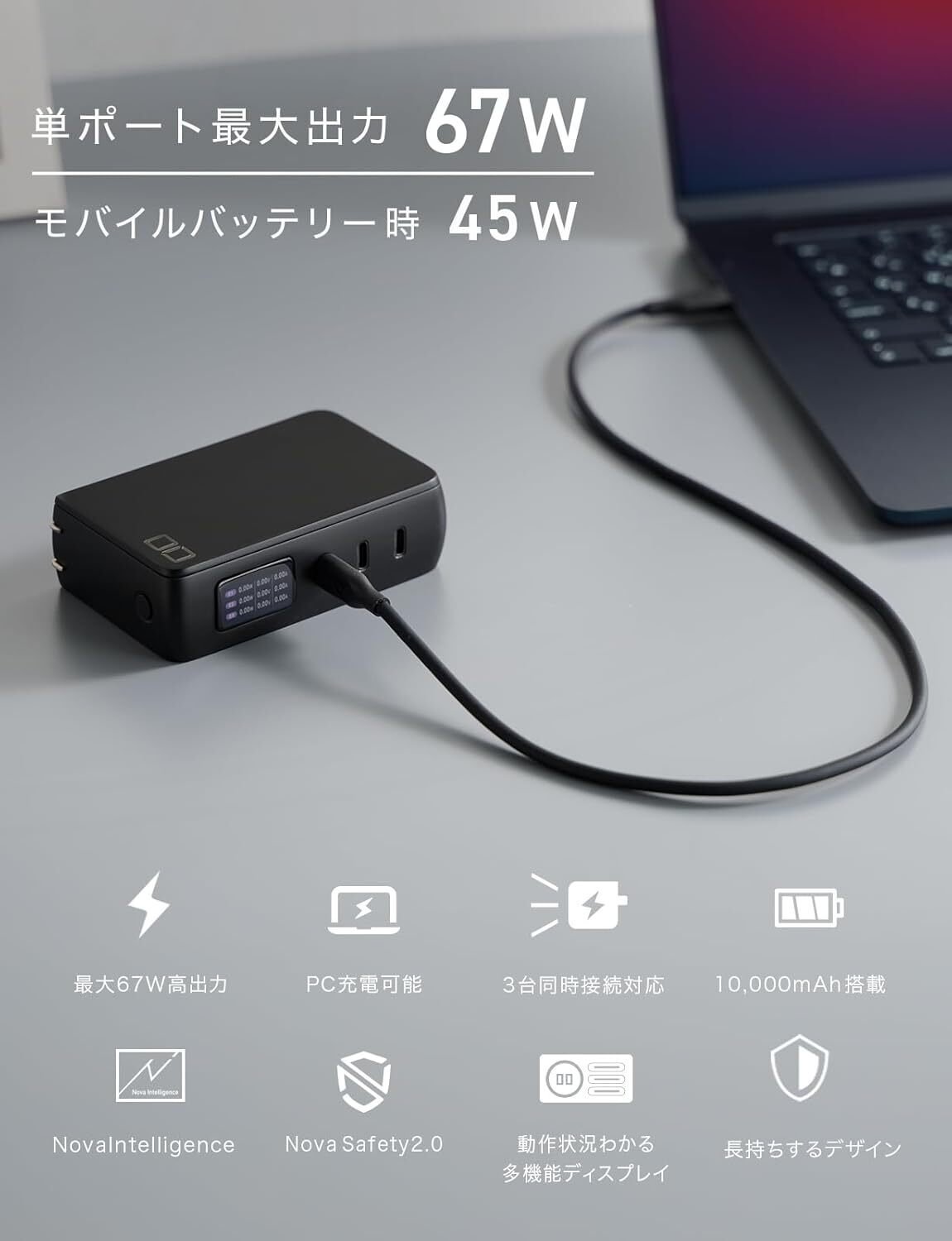 CIO SMARTCOBY Pro PLUG II 67W3C レビュー｜1台2役革命