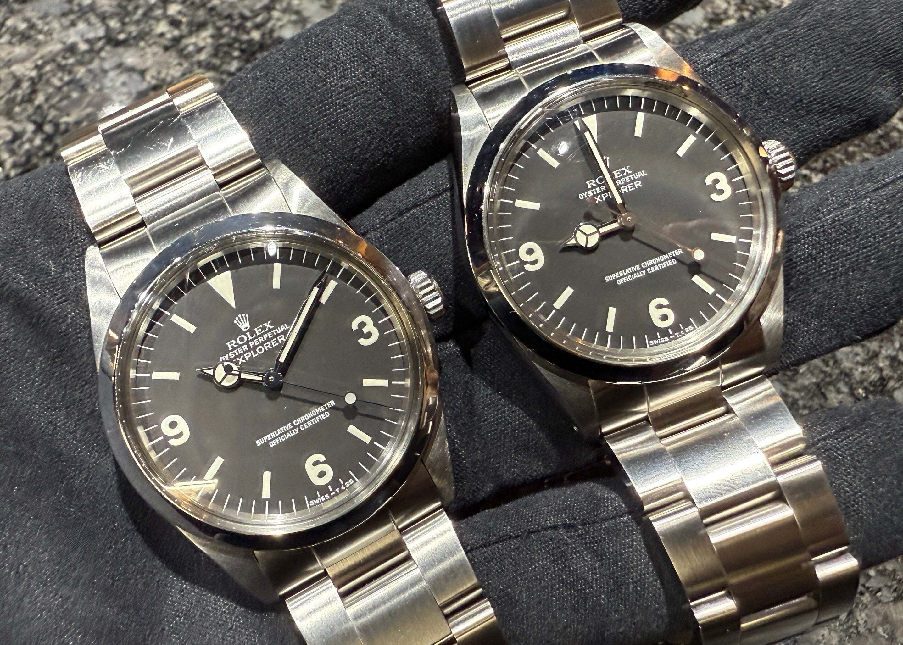 希少 先端ドット ロレックス ヴィンテージ エクスプローラー 1016 R8番