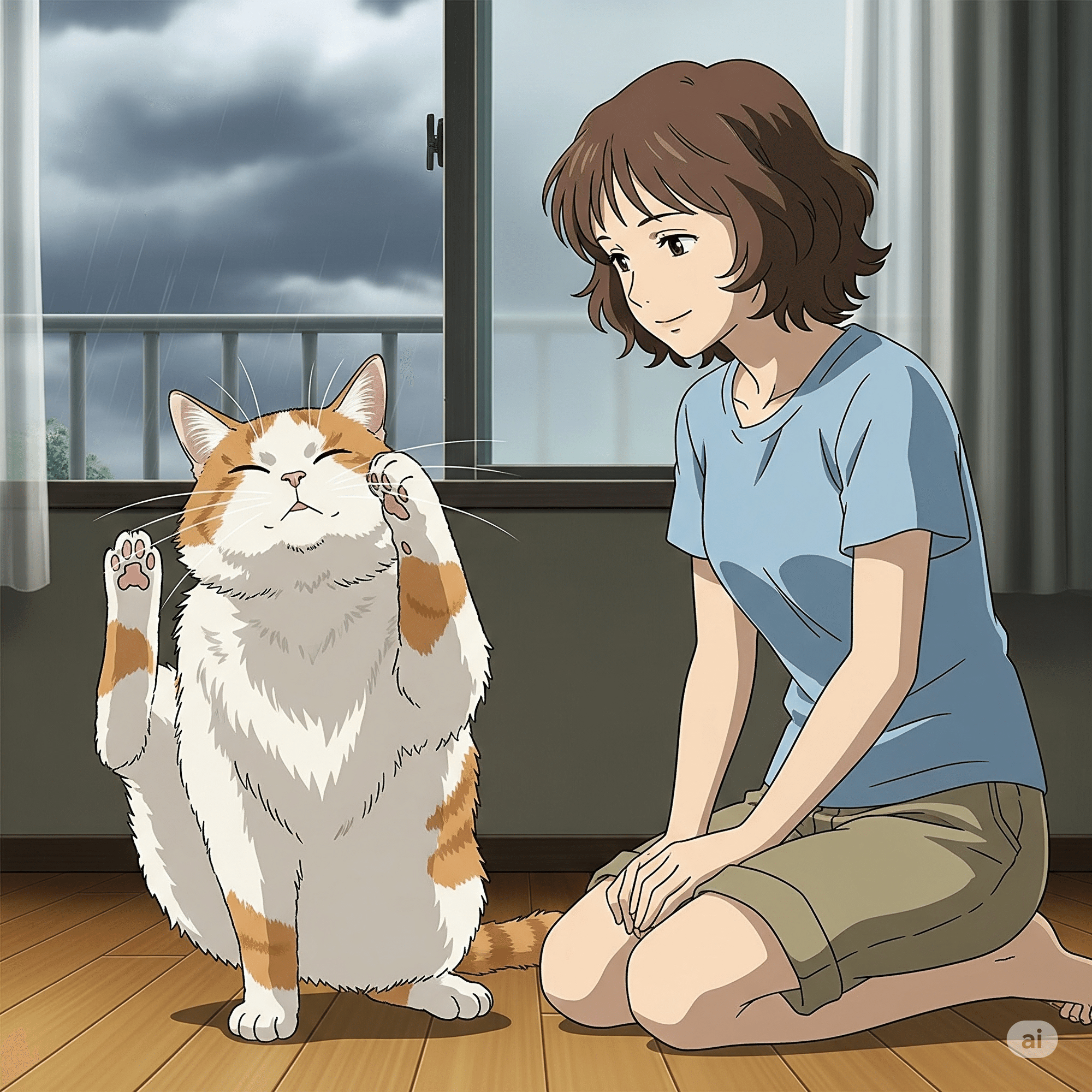雨と猫さま専用 猫傘(雨晴兼用おりたたみ水玉と猫)黒 | マスノヤ衣料品店・マスノヤ猫
