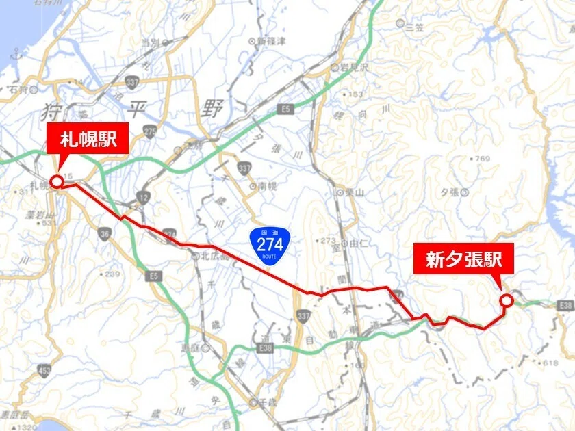 2019.06 岩見沢→夕張 ろくに調べずサイクリングしたら標高900m獲得し