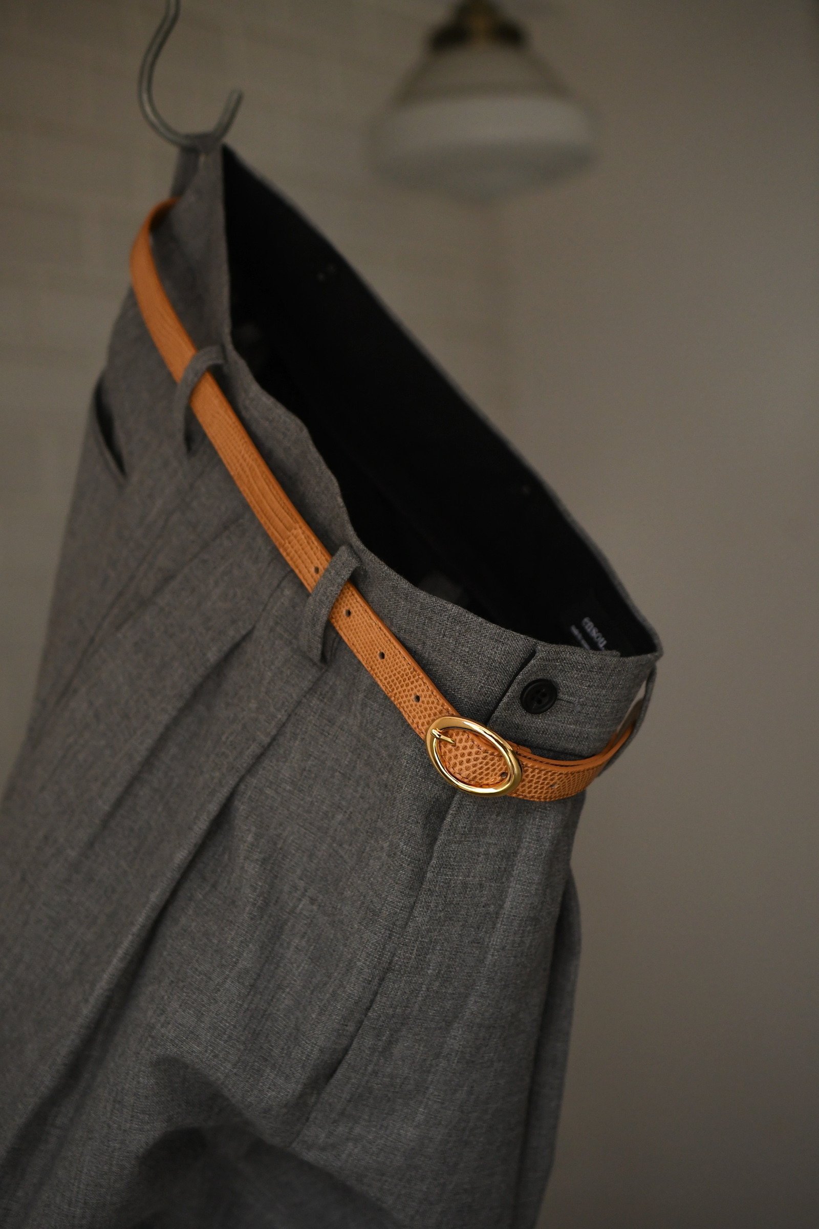 華奢なリザードベルト｜nariwai no Gamao