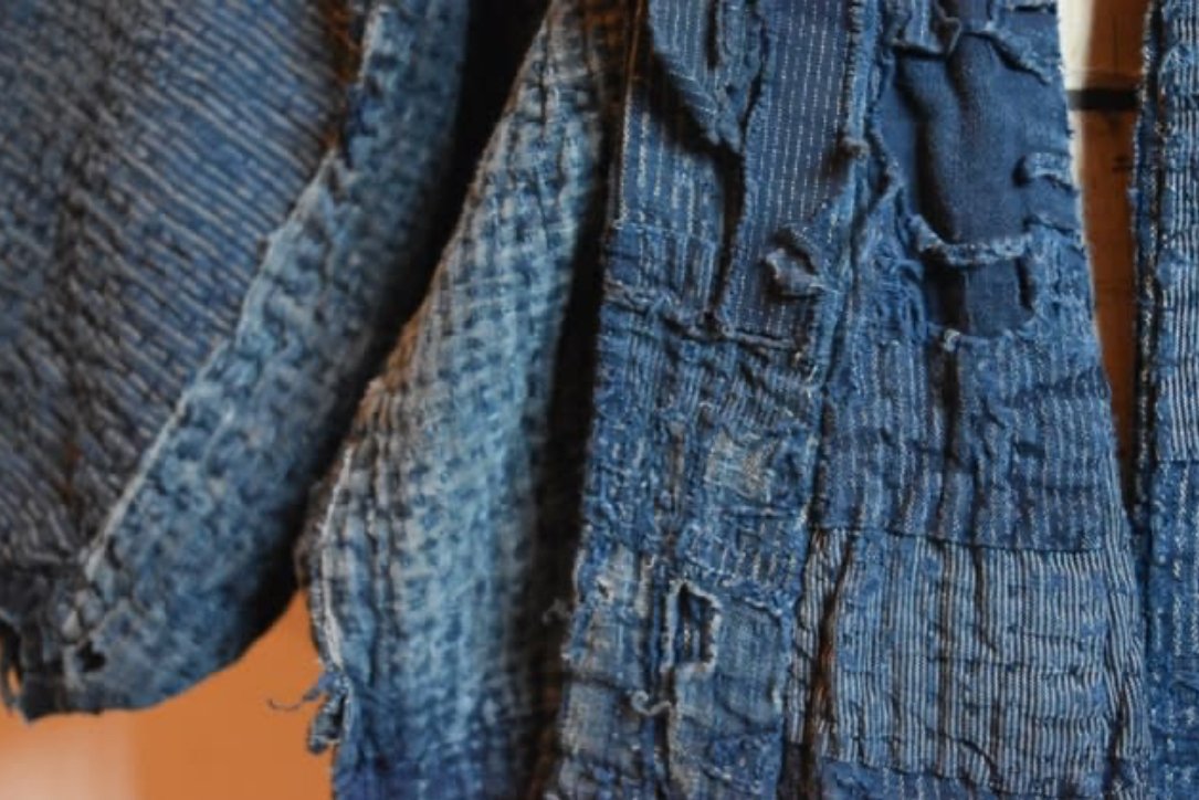 稀に見る襤褸で作って見ました/藍染 藍染の襤褸の美しさを語るのです。｜喜八