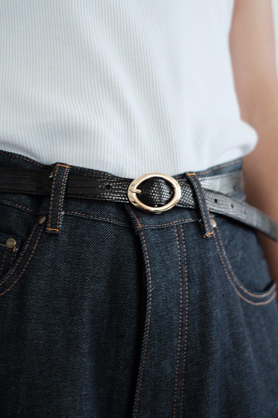 ヴァクトーヴォヤージュ　デニムブルー 編み込みベルト 装飾バックル 楽天市場】GRANDEUR PLUS 岡山デニムバンドウォッチ[腕時計