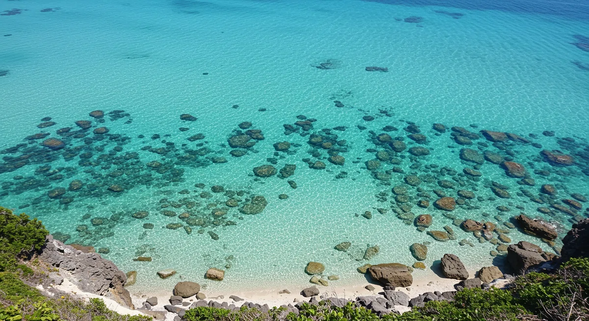 海の底まで見通せるような透明度の高い風景