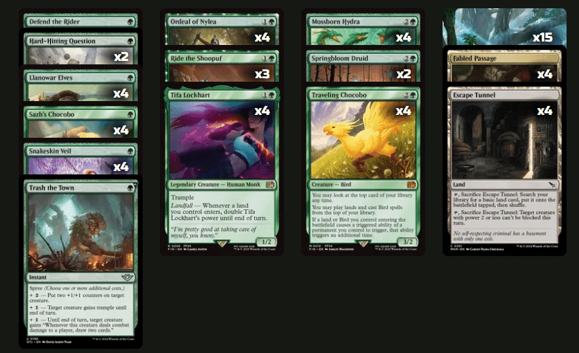 MTGスタンダードBO1】初心者でもミシックに行ける時短緑単上陸｜Starly