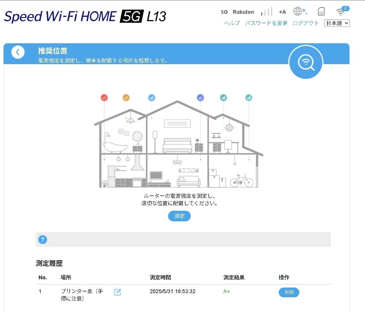Speed Wi-Fi HOME5GL13 楽天SIM運用時の備忘録｜atlachnacha