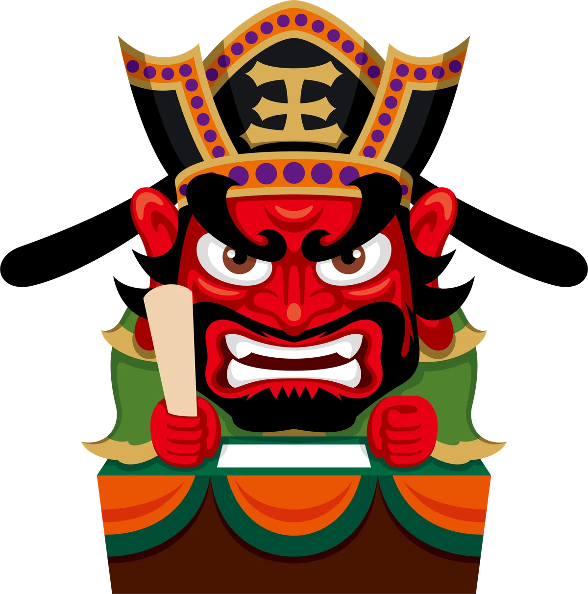 怒りの表情の閻魔大王、閻魔様
