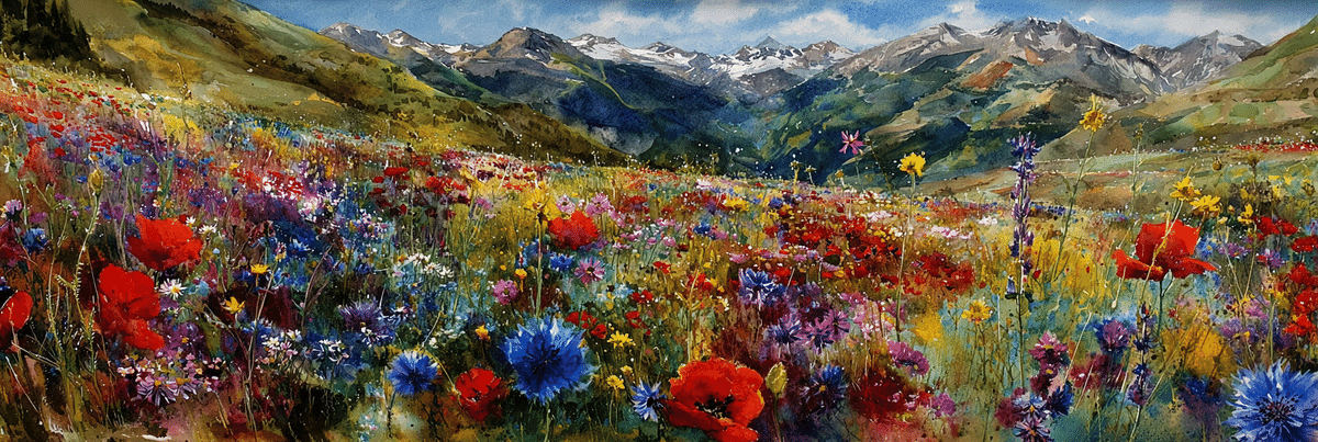 ふんわりタッチの水彩画風アート。プロンプトはメンバーシップで｜松本