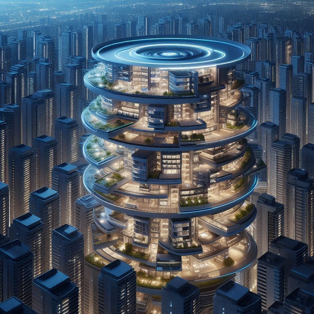 未来都市: 未来の都市風景や建築デザイン 45｜たよろよろ図書館