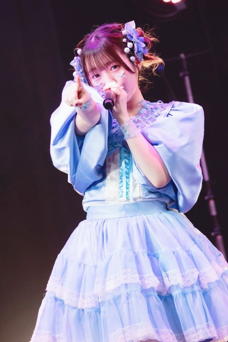 梅田みゆ 推しアピユニ 衣装は全身 @shein_japan で 揃えました🩵🤍🩵🤍 @cutie_street_