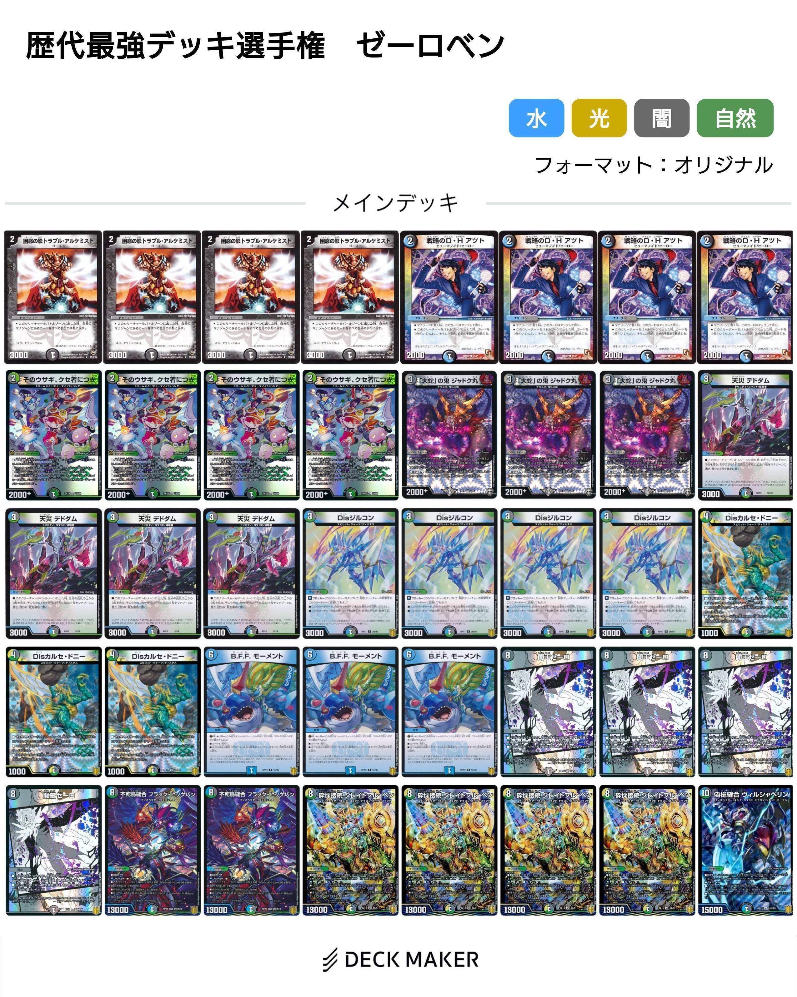 ゼーロベンデッキ ゼーロベン【デュエマ歴代最強デッキ㉔】｜れもん