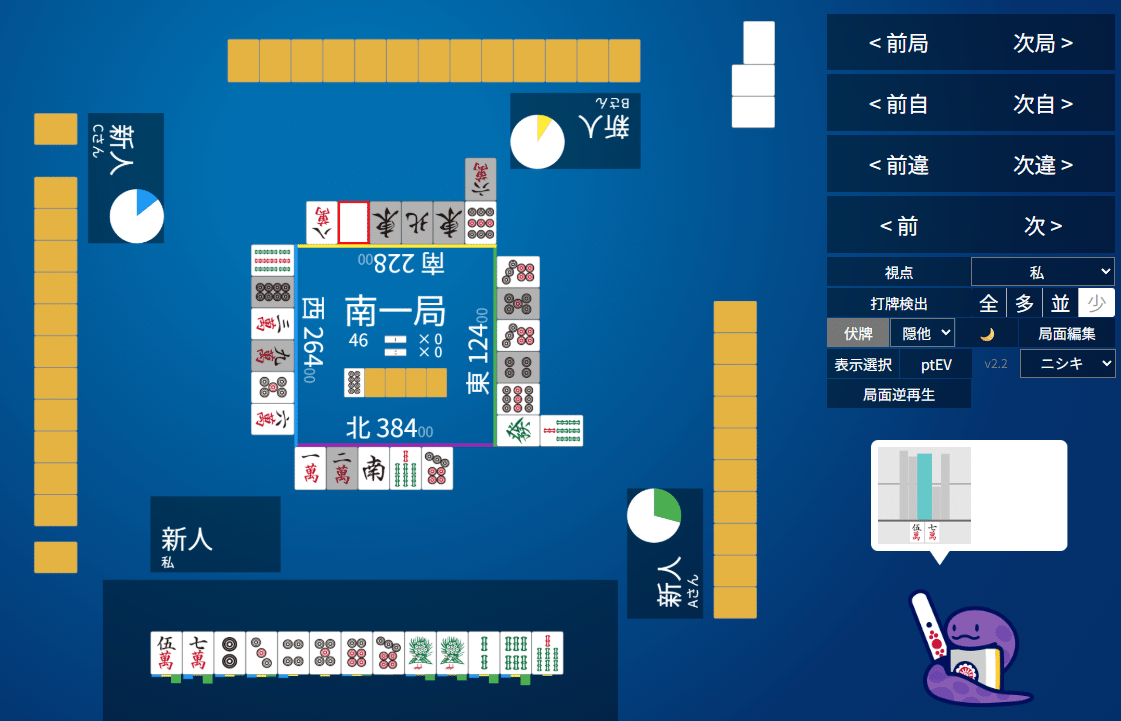 天鳳十段タッチを目指して毎日更新する麻雀note1161日(1休)｜メカZ