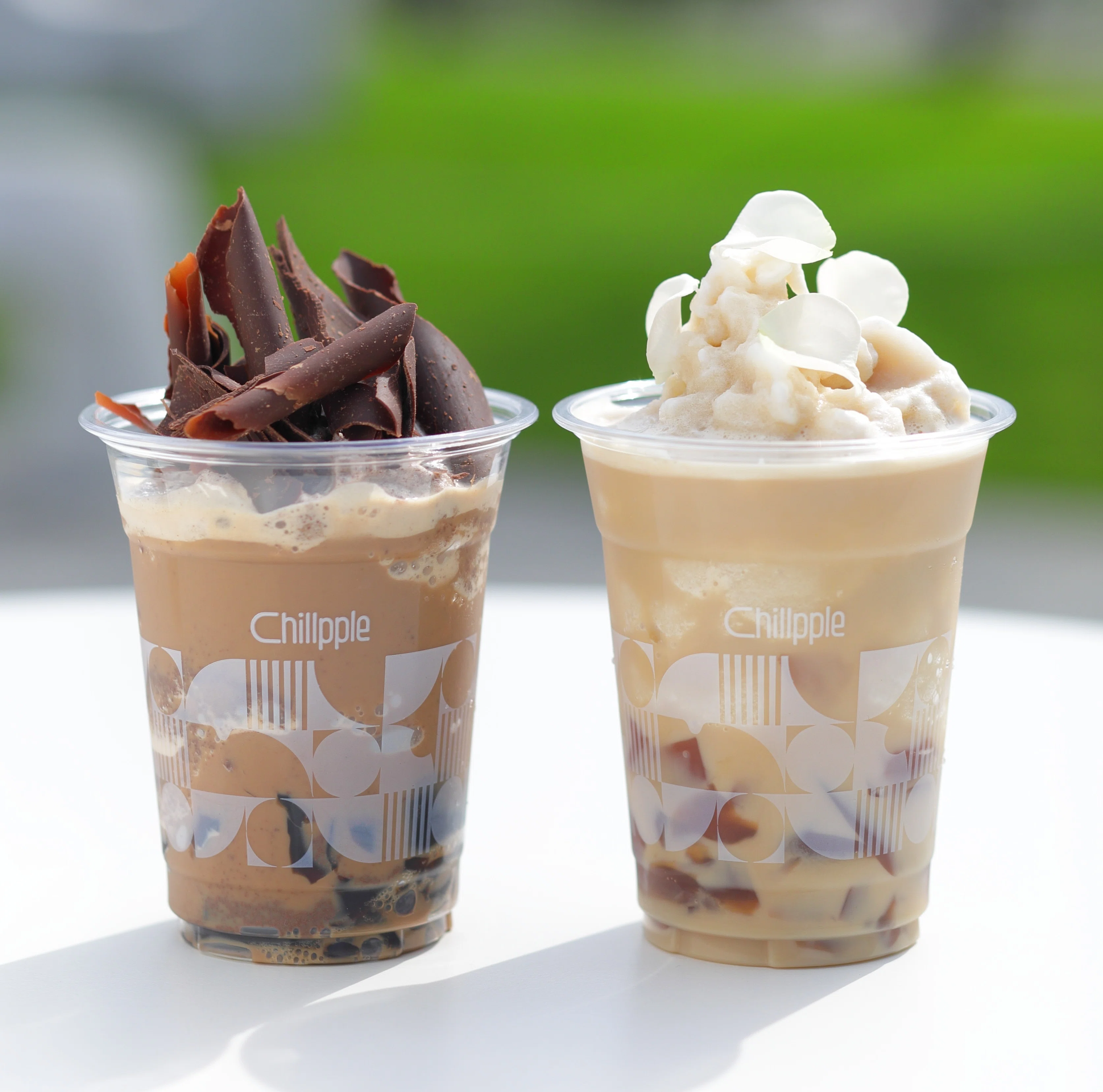 飲み飽きないようフラッペとゼリーの二層仕立て「Chillpple（チルプル