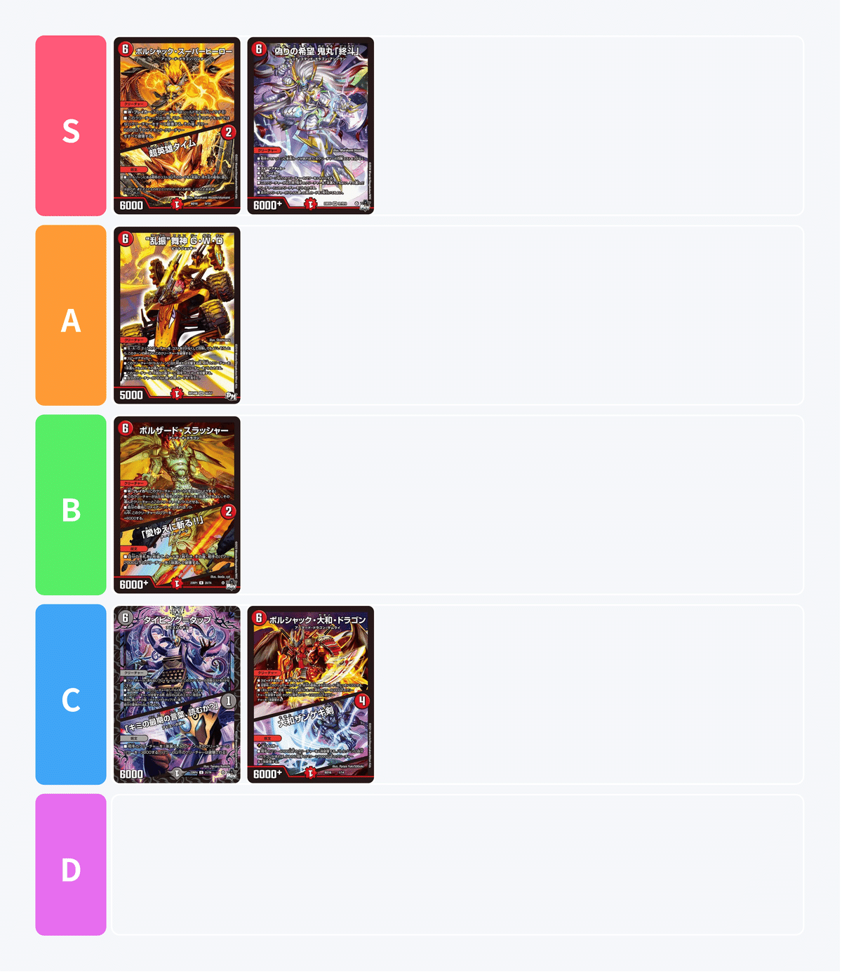 6軸ガチロボデッキ デュエルマスターズ】6軸ガチロボ【デッキレシピ】 / 岡山西口店
