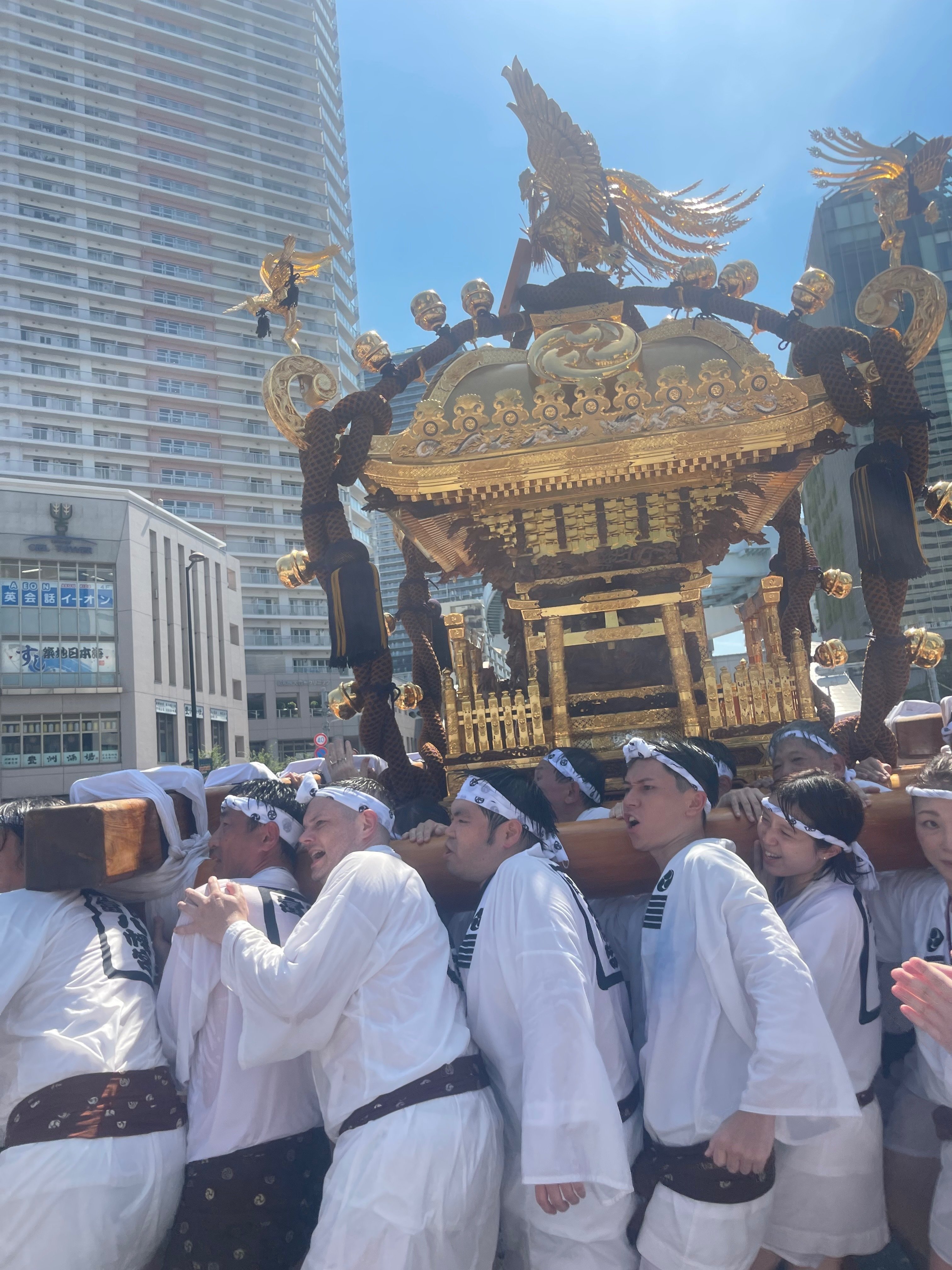 富岡八幡宮例大祭2025 二ノ宮神輿と豊洲町内神輿に参加しました