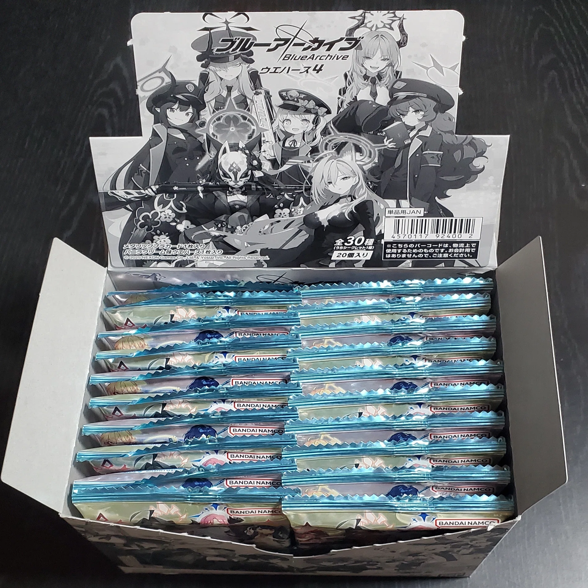ブルーアーカイブ】『ブルーアーカイブ ウエハース4』4BOX(80袋)購入 