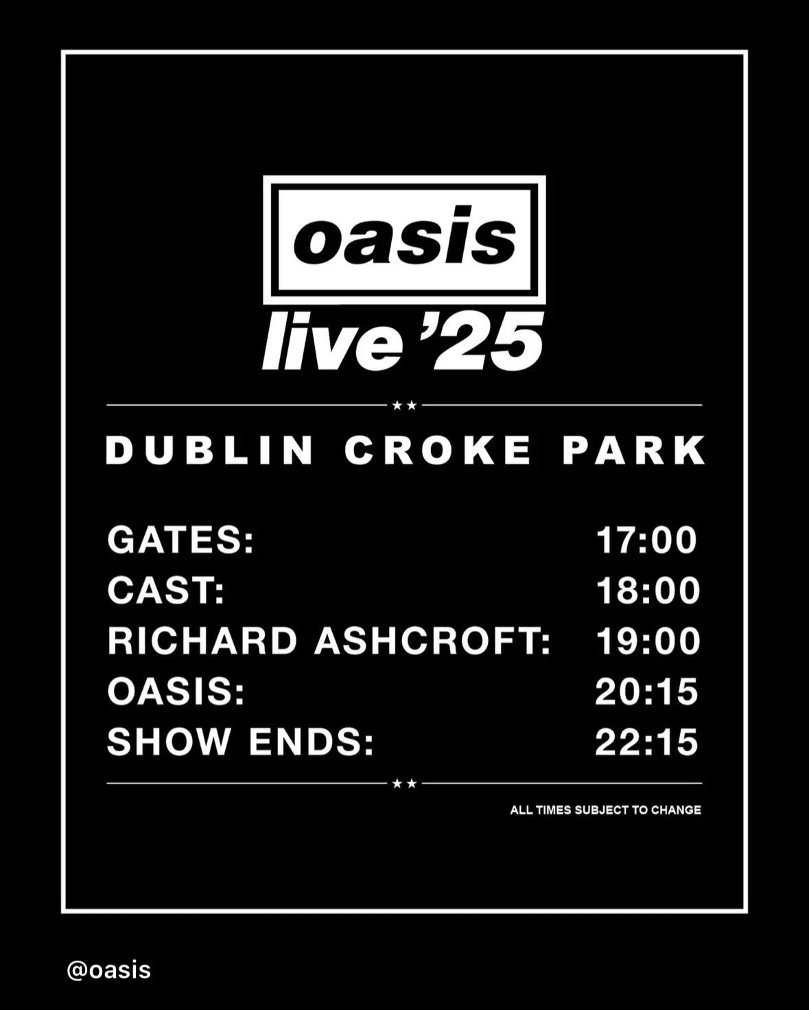 Oasis live 