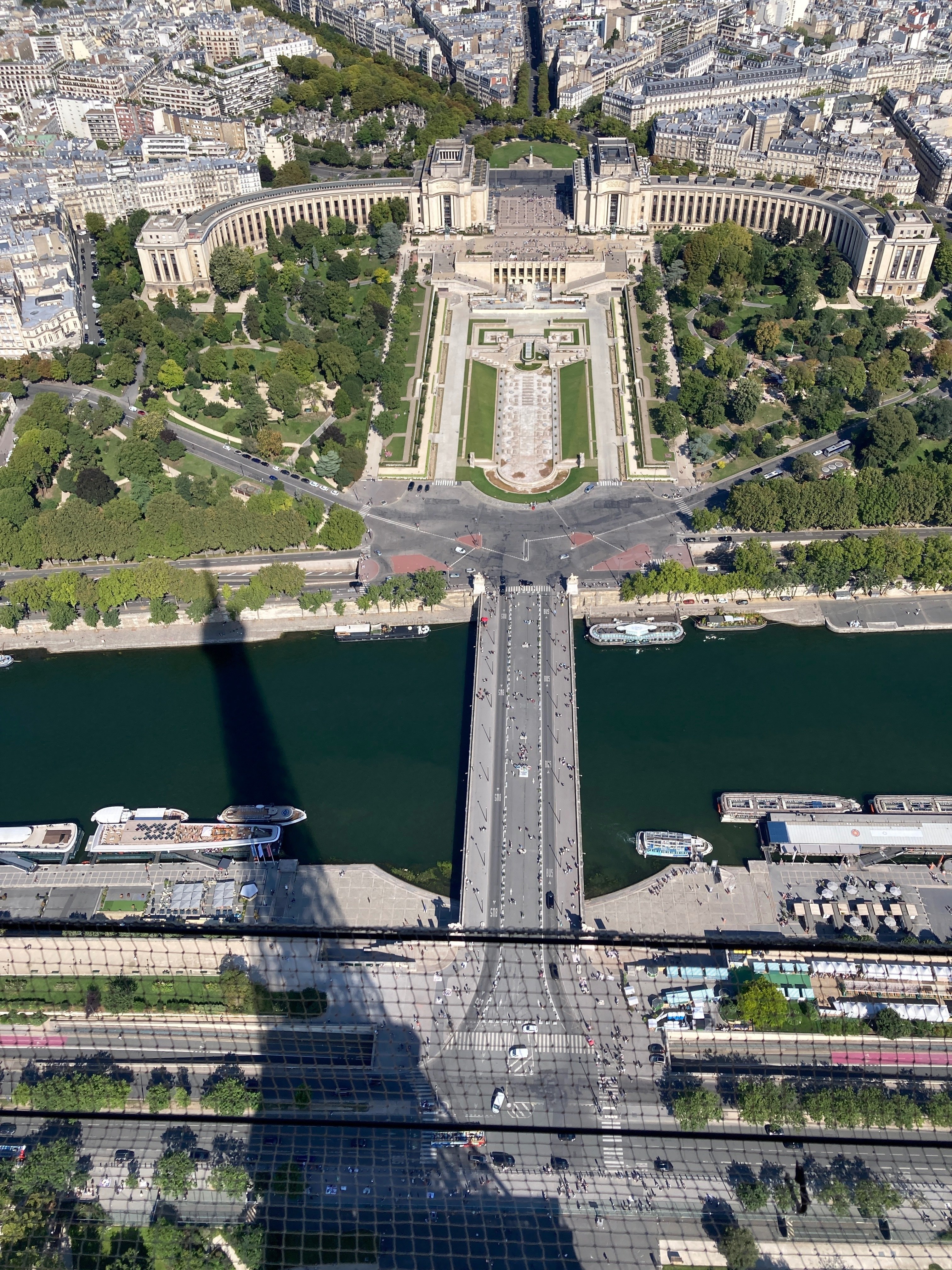 エッフェル塔から眺めるパリ｜ハトとねこ