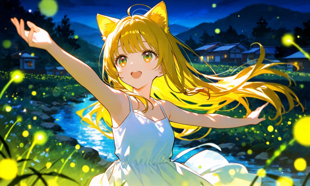 蛍ときんいろ少女｜AIイラスト｜めいのは✨️AIといっしょに創る