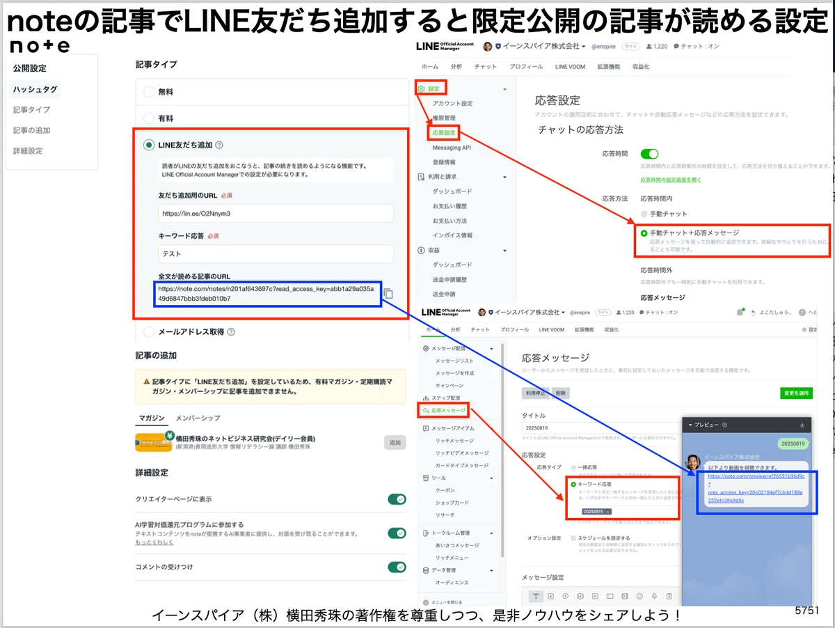 noteのLINE友だち追加で限定記事が読める機能を無料化の裏技｜(新潟県