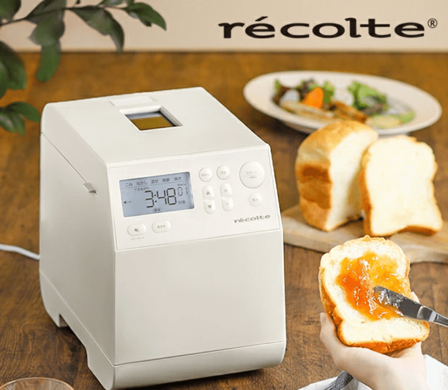 recolte ホームベーカリー RBK-1(W) レコルト、19,800円でスマートなデザインの「コンパクト
