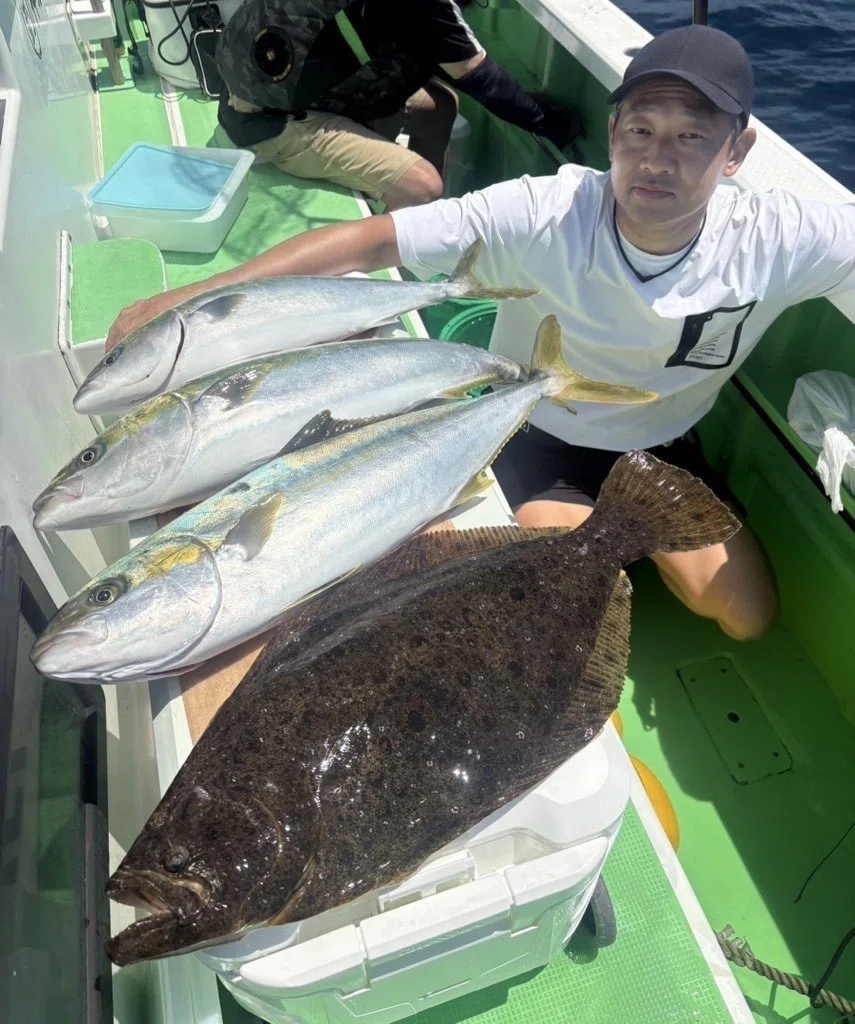 剣崎沖、今が旬！泳がせ釣りでヒラマサ・ワラサ・ヒラメが釣れる