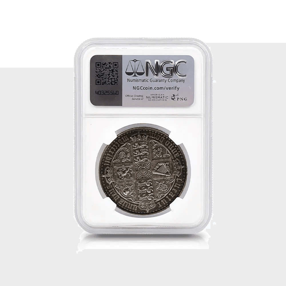 ⭐️スーパー特価 W刻印有 1847年ビクトリア ゴチック銀貨 アンデシモマーク有 ⭐️スーパー特価 W刻印有 1847年ビクトリア ゴチック銀貨